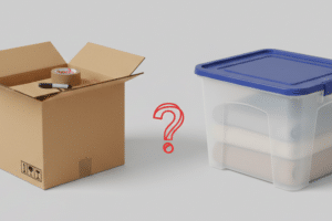 Is Cardboard an Acceptable Alternative to Plastic Bins for Long-Term Storage